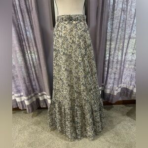 Handmade Floral Maxi Skirt